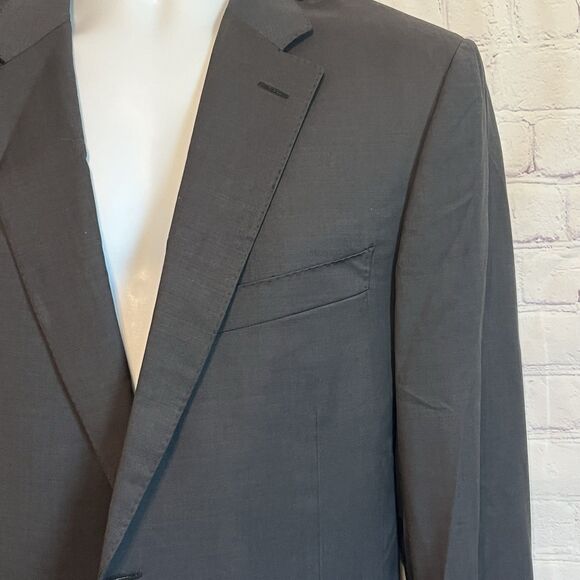 Mens Canali Blazer Jacket Coat Wool Made in Italy Navy Blue EU 54 / US 44L - Picture 3 of 14